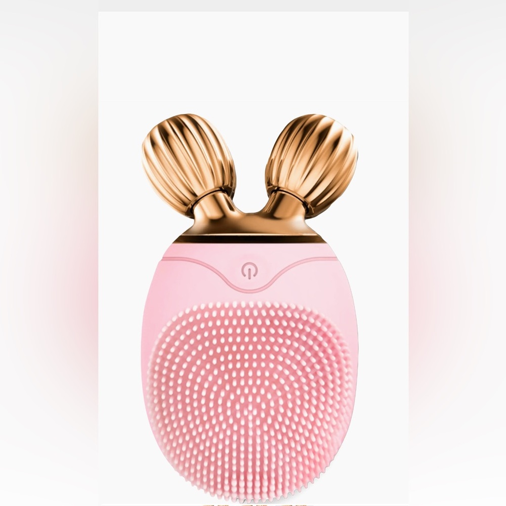 Pink and Gold Facial Cleansing Brush